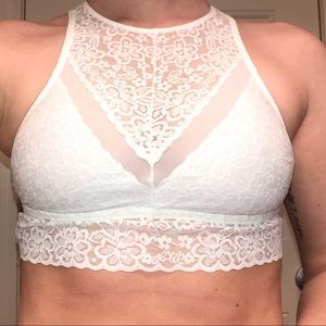 aerie high neck bralette